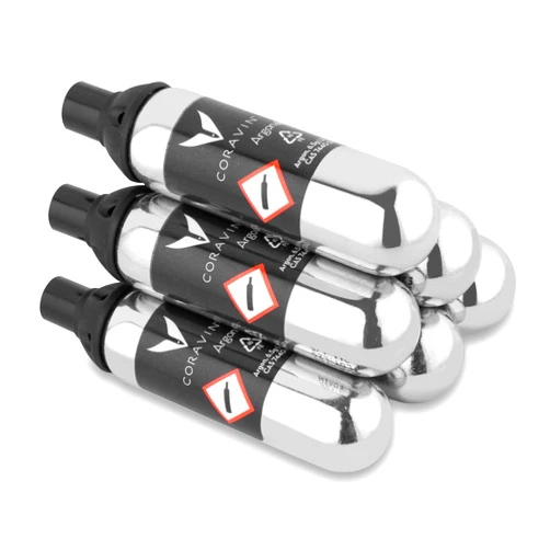 Coravin Pure Argon Gas Capsules - 6 Pack - For Coravin Timeless and Pivot Preservation System - Wine Gas Cartridges - For Red Wines, White Wines & More