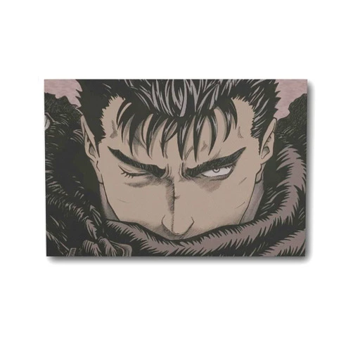 XUANBEN Berserk Carved Prints Guts Poster Poster Decorative Painting Canvas Wall Art Living Room Posters Bedroom Painting 12x18inch(30x45cm) 12x18inch(30x45cm) Unframe-style