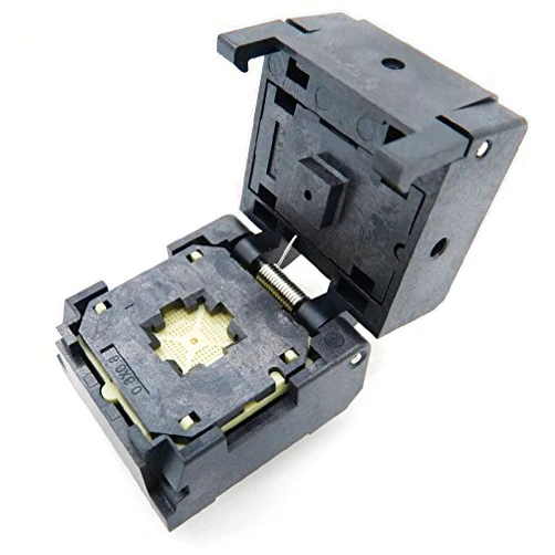 ALLSOCKET QFN48(6x6)-0.4 Burn in Socket QFN48 MLF48 WLCSP48 Package Testing Adapter, 0.4mm Pitch IC Size 6x6mm NP506-048-002-SC-G QFN IC MCU Programming Socket Burn-in(Clamshell, 0.4mm)