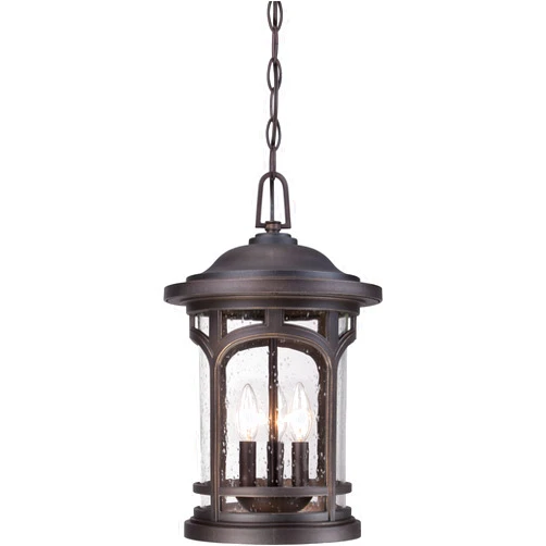 Quoizel Marblehead 3-Light Palladian Bronze Outdoor Hanging Lantern