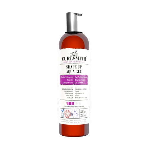 CURLSMITH – Shape Up Aqua Gel, Lightweight Styling Gel with Proteins for Damaged Hair (8 fl oz)