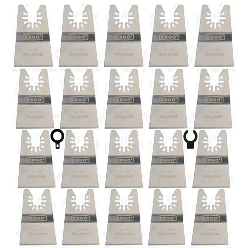 XXGO 20 Pcs 2 Inch Rigid Oscillating Multitool Scraper Blade Universal XG1020