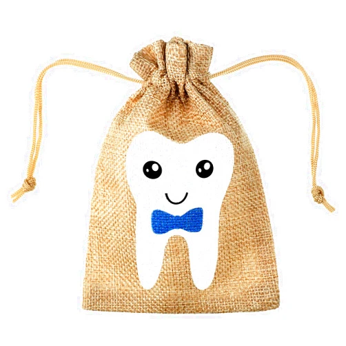 Shappy Tooth Fairy Bag Pouch for Boys and Girls to Place Under Pillow Milk Teeth Container Box for Toothfairy Tooth Holder Keepsake Gift for Kids Children Baby Shower Birthday (Blue Style)