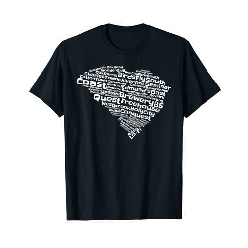Cracked Toad Design Co. Drink Local South Carolina Breweries T-Shirt