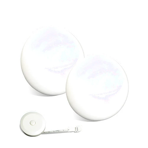 OUTOSS-Pallino for 100mm/107mm Bocce Ball Game,Size-60mm (2.36In.),Including Measuring Tape and Storage Bag,White-2 Packs
