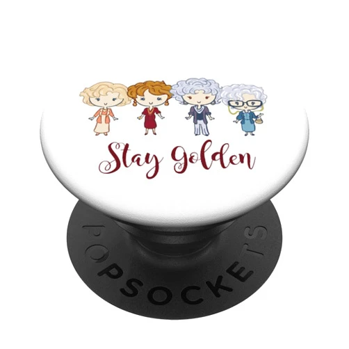 Bossy Girl Designs Stay Golden PopSockets PopGrip: Swappable Grip for Phones & Tablets PopSockets Adhesive PopGrip