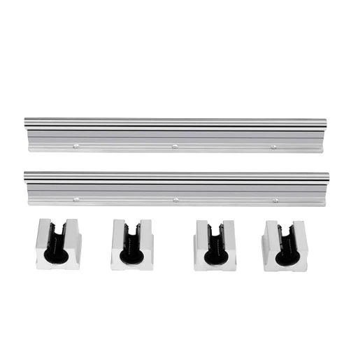 Respicefinem Sturdy 34. 0×9. 0×7. 0 2Pcs 300Mm12Mm Sbr12Uu Linear Slide Rail Shaft 4Pcs Bearing Slide Block Bearing Block Ender 3 Linear Rail Kit
