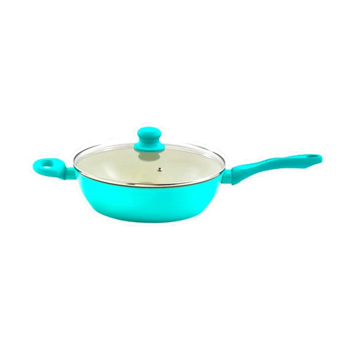 IMUSA USA Teal 4Qt Forged Jumbo Cooker with Ceramic Nonstick, 4 Quart