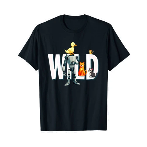 CharlIan Minds - Robotic Lover Math Science Humor Wild Retro Vintage Robotic ROBOT Art Science Math T-Shirt