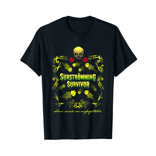Spassprediger's Surströmming Designs Surströmming Challenge Survivor Unforgettable Surströmming T-Shirt