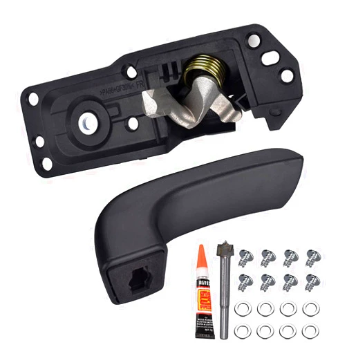 FAERSI Interior Door Handle Kit Front/Rear Right Passenger Side for 2007-2014 Chevy Silverado, Tahoe, Suburban, Avalanche, GMC Sierra, Yukon, Yukon XL, Cadillac Escalade Replaces# 20833602, 80375