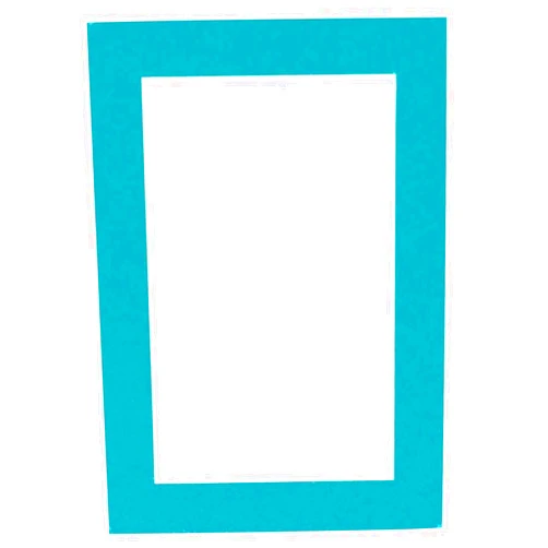 Poster Palooza 16x20 Mat Bevel Cut for 13.5x17 Photos - Acid Free Teal Blue Precut Matboard - For Pictures, Photos, Framing - 4-ply Thickness