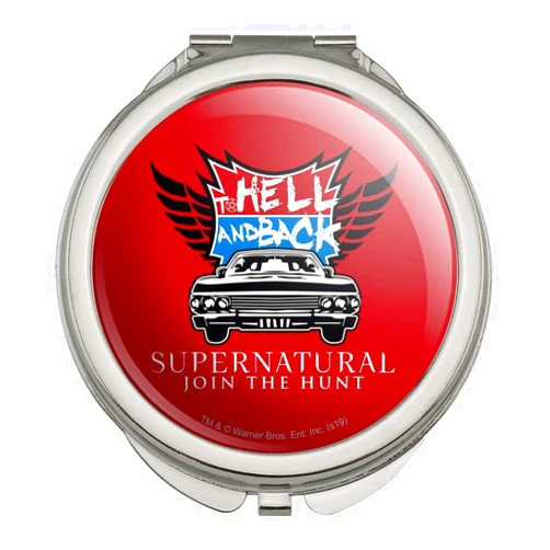GRAPHICS & MORE Supernatural to Hell and Back Compact Travel Purse Handbag Makeup Mirror