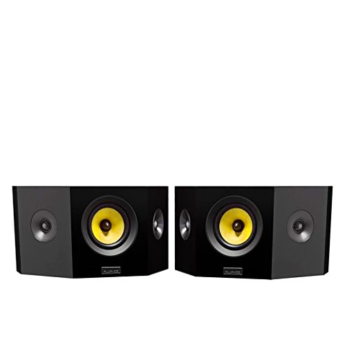 Fluance Signature HiFi 2-Way Bipolar Surround Speakers for Wide Dispersion Surround Sound in Home Theater Systems - Black Ash/Pair (HFBP)