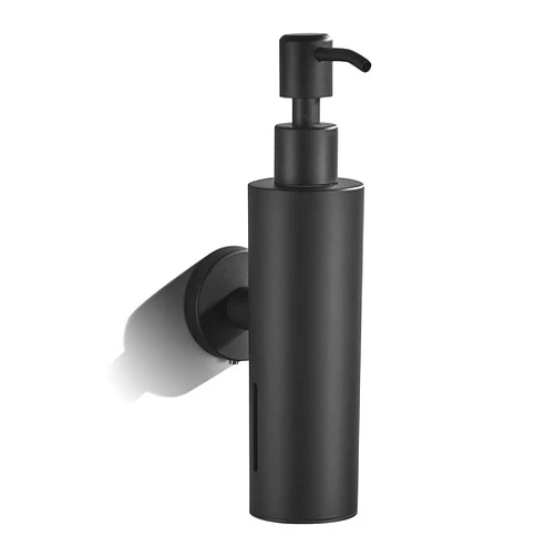FVITA Wall Mounted Soap Dispenser Soap Dispenser Stainless Steel Pump Black Soap Dispenser Wall for Bathroom