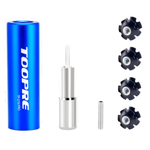 SONZUIA Bike Fork Star Nut Setting Tool Installer with 4 Bike Star Nut and 2 Spare Special Screws (for 1-1/8