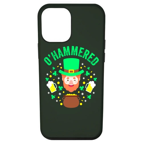 O'Hammered St. Paddy's Day Drink Beer Bar Crawl iPhone 12 mini O'Hammered 2022 St. Patrick's Day Leprechuan Beer Lover Pint Case