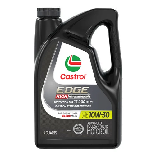 Castrol EDGE High Mileage 10W-30 Advanced Full Synthetic Motor Oil, 5 Quarts