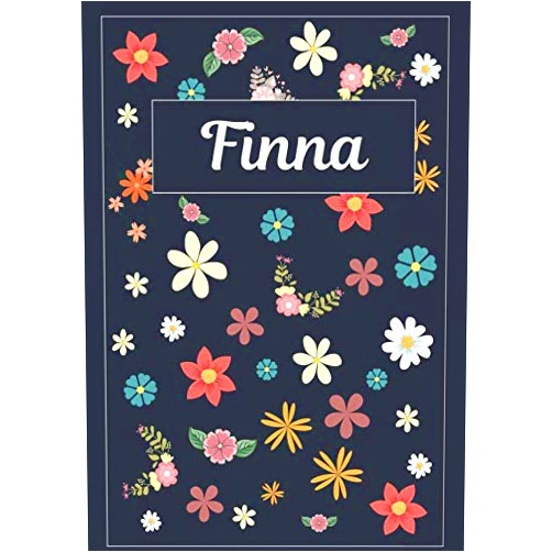MyNameBooks Finna: Taccuino | Diario | Sketchbook | 120 pagine | A4 | Bianco | Idee regalo (Italian Edition)