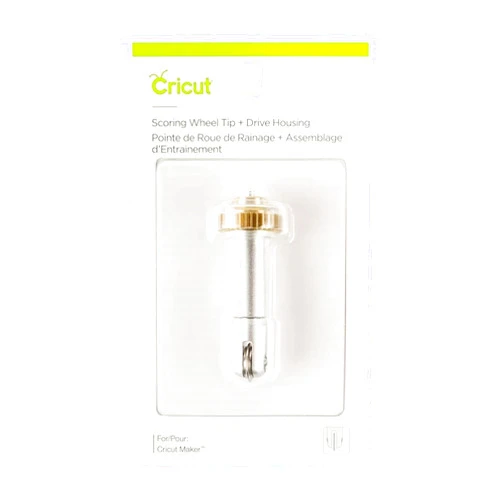 Cricut Scoring Wheel Tip + QuickSwap Drive Housing, Patented Wheel Design, Up To 10X More Pressure, Crisp Creases on Basic Materials, For DIY Crafts, Compatible with Cricut Maker Cutting Machine