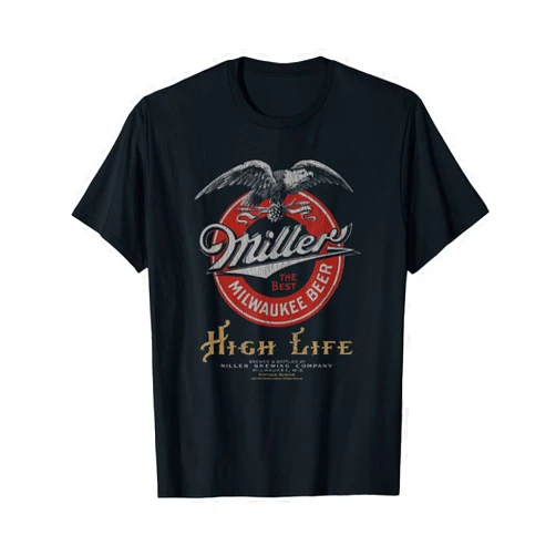 Coors Classic Miller High Life Vintage Beer Logo T-Shirt