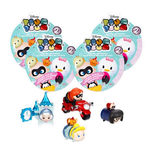 TSUM TSUM Disney Tsum Tsum Disney Friends Mini Figures Story Sets in Blind Packs Includes 4 Blind Bags to Open from Wave #2