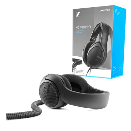 Sennheiser HD 400 PRO Open Back Dynamic Headphones for Studio, Mixing, Video, Audio Production, Twitch, High Definition music listening, removable 1/8” cable w ¼” adaptor,Black