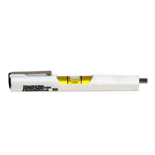 Johnson Level & Tool 500 Pocket Level w/Magnetic Pickup, Silver, 1 Level