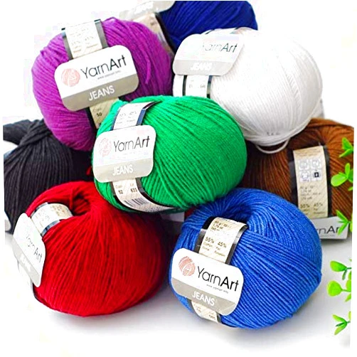 YarnArt 10 skeins YarnArt Jeans, Amigurumi Cotton Yarn, Knitting Yarn, Crochet Yarn, Baby Yarns, Amigurumi