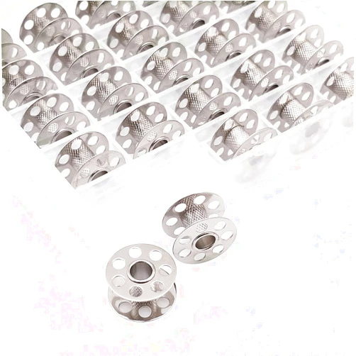 YEQIN 25PCS Metal BOBBINS with Clear Box # 0115367000-B Alt# 0015367200 Bernina bobbins