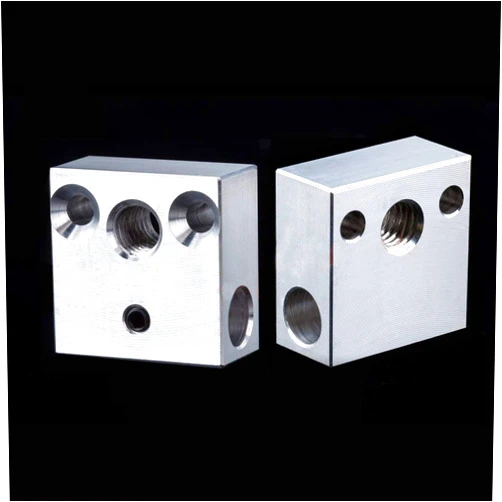 POLISI3D 2-Pack CR-10 Heater Block for Creality All Metal Hotend Ender 3s Ender 3 pro Ender 5 Pro CR10 S4 S5 3D Printer (Aluminum)