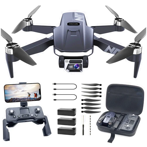 NAFYRE N11 PRO GPS Drone with Camera for Adults 4K UHD, 90 Min Long Flight Time, Long Control Range, Auto Return, Follow Me, Brushless Motor, 5G FPV RC Quadcopter for Beginners