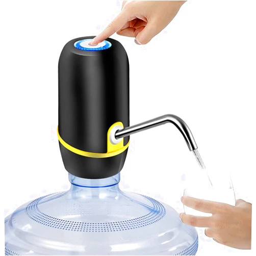 XIXIAN Bottled Water Pump Electric Household Mineral Water Dispenser vat Pure Water Bucket Press Automatic Water Pressure 018 Black