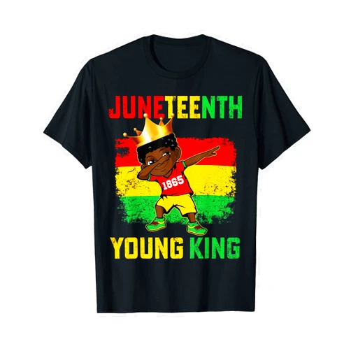 Juneteenth Creationz by Rocket Dodo Juneteenth King Celebrating 1865 Black Boys Kids Toddler T-Shirt