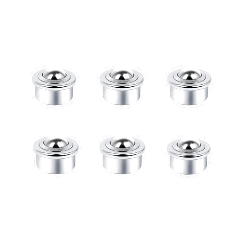 ILife.ISPT Roller Ball Transfer Bearings Casters - Ball Transfer Unit for Transmission Equipment Conveyor, 5/8 Inch Universal Rotation Roller, Bearing Steel & Carbon Steel, 540 Lbs Total Load Capacity, Set of 6