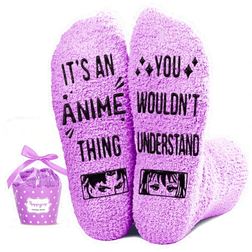 HAPPYPOP Anime Gifts for Anime Lovers - Anime Socks for Teen Girls Women, Anime Stuff Anime Merch