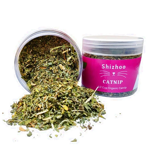 Shizhoo 100% Natural Catnip for Cats & Kittens Premium Organic Blend to Energize and Excite Cats, Safe for Cat Play, Training, Refillable Catnip Toys, Cat Tree and Cat Bed (1/2 Cup, 4 Ounces)