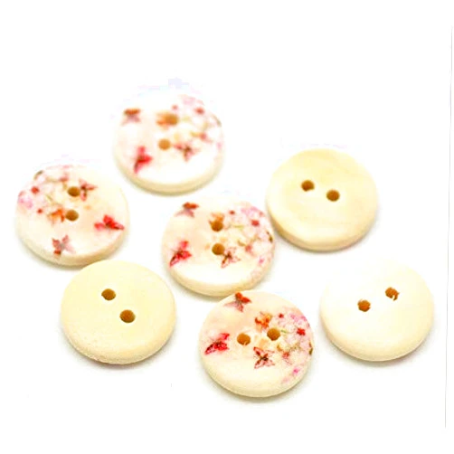 Generic Buttons Decorative DIY Sewing Craft - Lot of 20 Butterfly 2-Hole 5/8