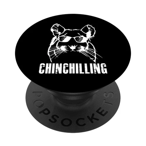 Chinchilla Chinchillas Rodent Wool Mouse Motifs Chinchilling Chinchilla Chinchillas Wool Mouse Rodent PopSockets Swappable PopGrip