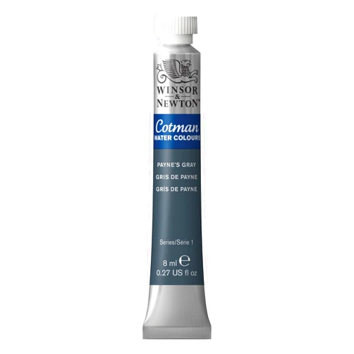 Winsor & Newton Cotman Watercolor Paint, 8ml (0.27-oz) Tube, Payne's Gray