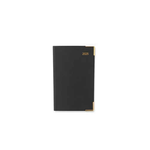 Letts of London Classic Mini Pocket week to view 2025 diary Sunday start - black