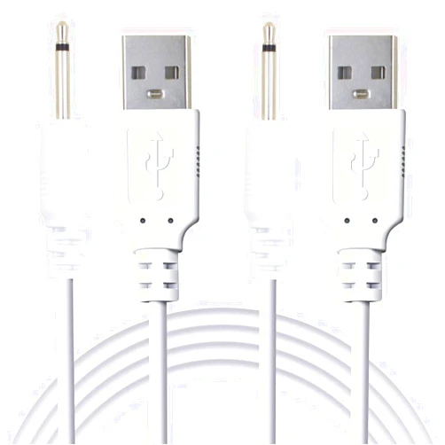 YiKaiEn 2 Pack 2.7ft USB to DC 2.5mm Fast Charger Cable, Replacement Charging Cord Adapter Suitable for Toys, Massagers, Beauty Equipment - Enhanced Charging Speed