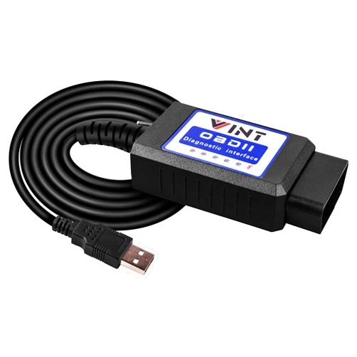 VINTscan OBD2 Adapter FORSCans VINT-TT55502 ELMconfig ELM327 Modified VINTscan for All Windows Compatible with Ford Cars F150 F250 and Light Pickup Truck Scan Tool, Code Reader MS-CAN HS-CAN Switch Black