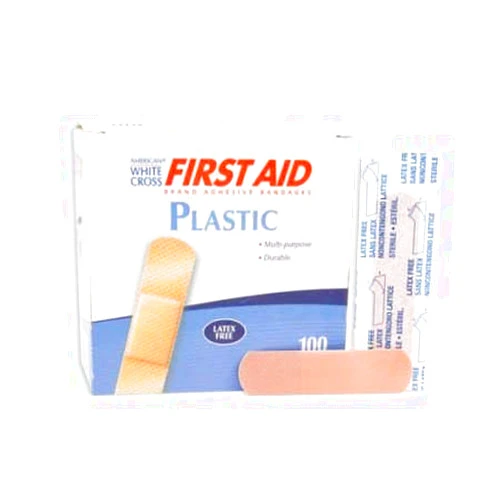 Dukal 1070033 - Description : Plastic Adhesive Strips - American White Cross Plastic Adhesive Strips, Sterile, DUKAL Corporation - Box of 50