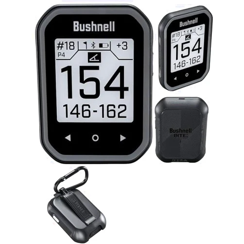 bushnellgolf Golf Phantom 3 Handheld Slope GPS, Touchscreen Display, Belt Clip & Carabiner, (Black)