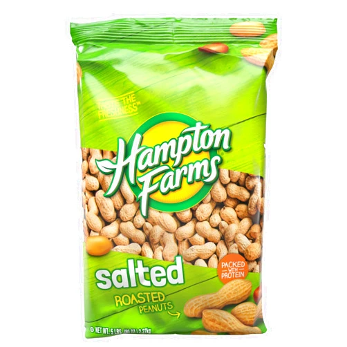 Hampton Farms - Fancy Roasted In-Shell Salted Peanuts - 5 lb. Bag