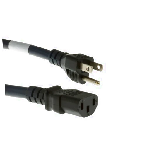 CablesAndKits Heavy Duty AC Power Cord, 15A/125V , 14 AWG, 5-15P to C13, (NEMA 5-15P to IEC-60320-C13) 6 ft Black, Lifetime Wty
