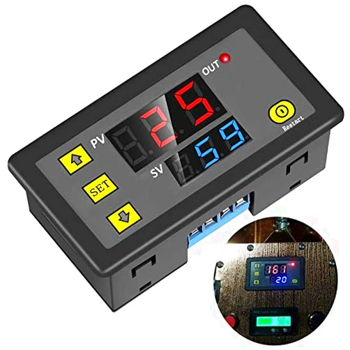 IS Timer Relay, Icstation DC 12V Time Delay Switch 10A Timer Switch Module Programmable Digital Time Cycle ON-Off Control 0-999s/min/h LED Display Time Relay Switch Module for Light Water Pump Engine