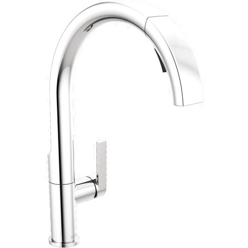 Delta Faucet Keele Pull Down Kitchen Faucet Chrome, Chrome Kitchen Faucets with Pull Down Sprayer, Kitchen Sink Faucet, Faucet for Kitchen Sink with Magnetic Docking Spray Head, Chrome 19824LF
