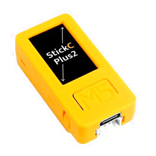 M5Stack Official M5StickC PLUS2 - ESP32 V3 Mini IoT Development Kit - Built in 200mAh Battery, Yellow